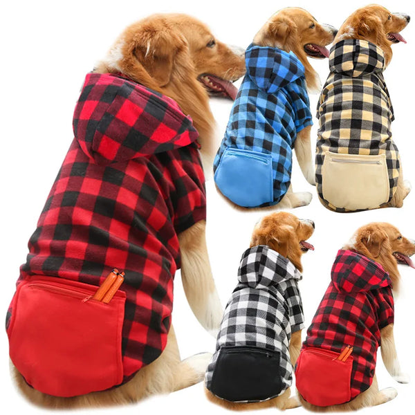 Pocket Design Pet Dog Hoodies: Cozy Sweatshirt for Small, Medium, and Large Dogs