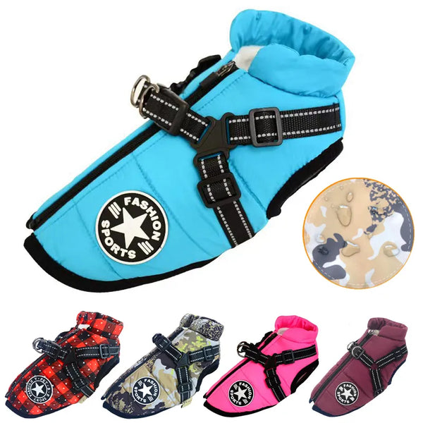 Waterproof Dog Harness Jacket: Winter Armor for Your Furry Friend