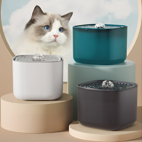 Cat Water Fountain: Large Capacity Auto-Recirculating Filter for Cats